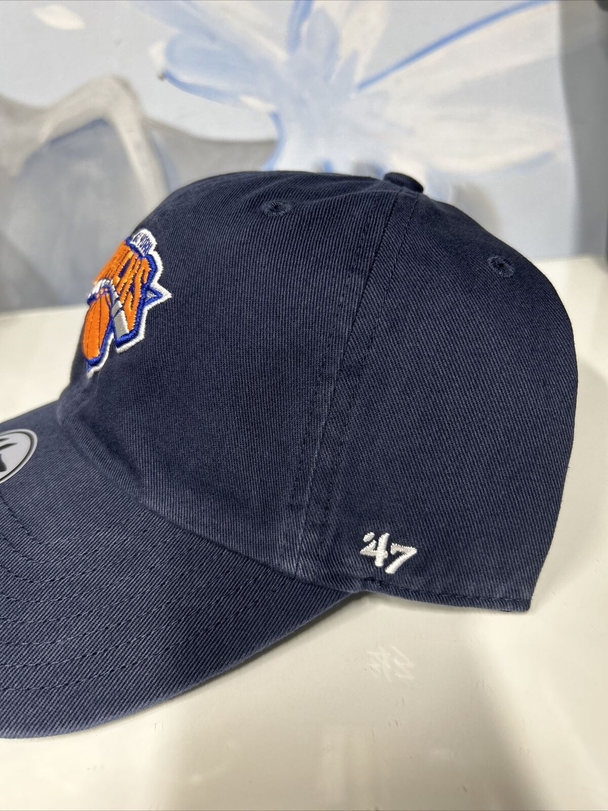 New York Knicks '47 Brand Clean Up Dad Hat Adjustable Strapback Navy