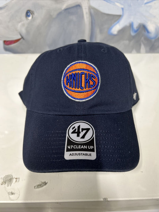 New York Knicks Navy Clean Up 47` Brand Dad Hat