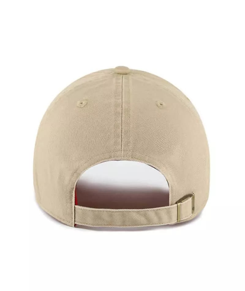 New York Yankees Icon Khaki and Red Clean Up Dad Hat