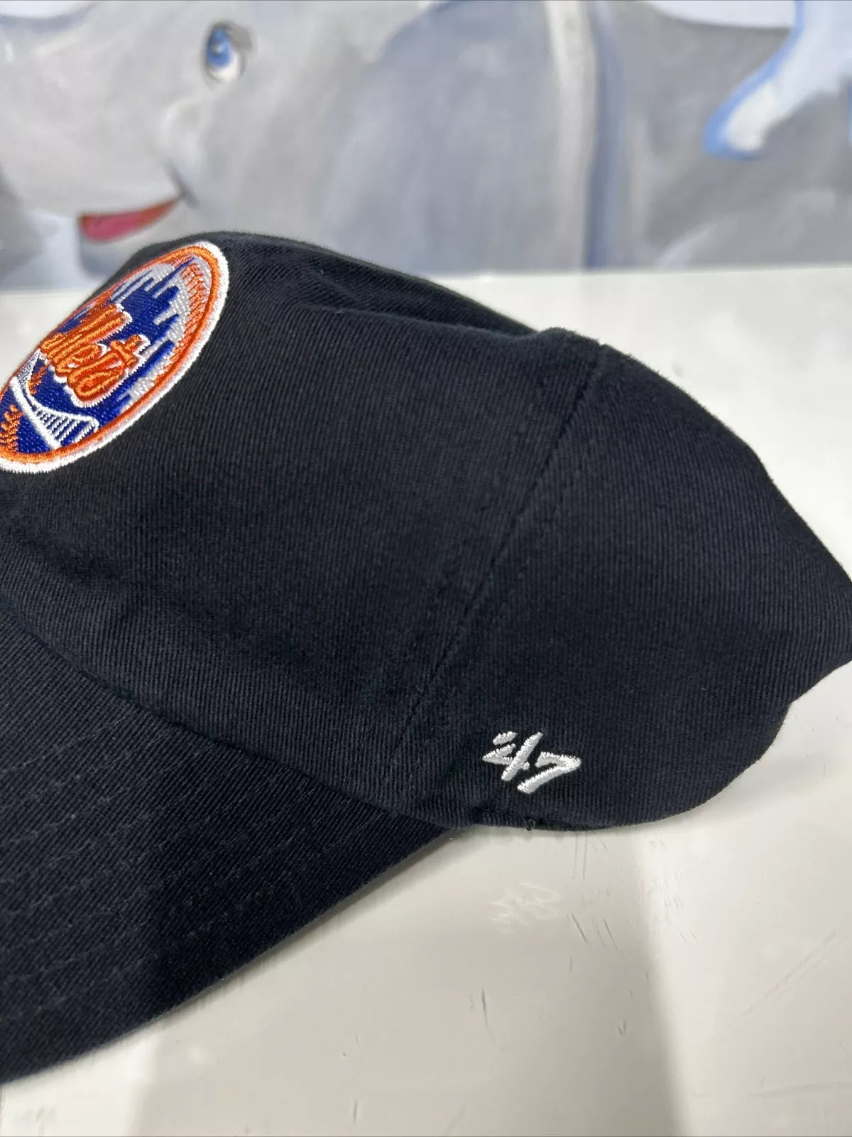 47` Brand New York Mets Black Clean Up Dad Hat