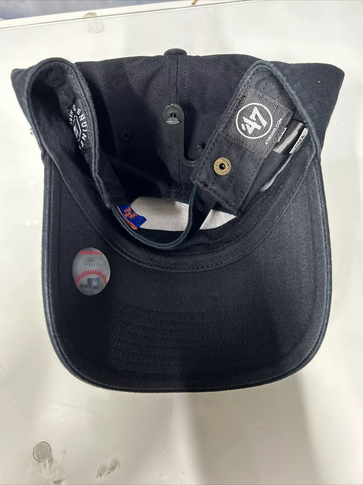 47` Brand New York Mets Black Clean Up Dad Hat