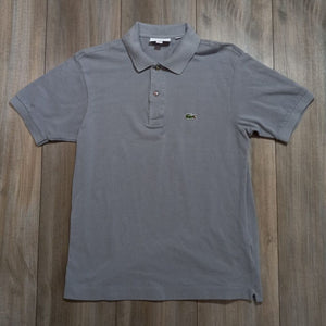Lacoste Classic Pique Short-Sleeve Polo Shirt - Charcoal Grey