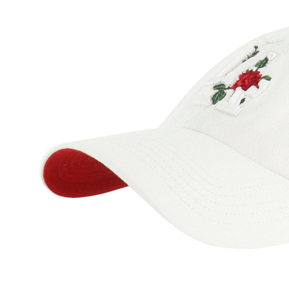 `47 Brand Los Angeles Dodgers Thorn Clean Up Dad Hat White/Red
