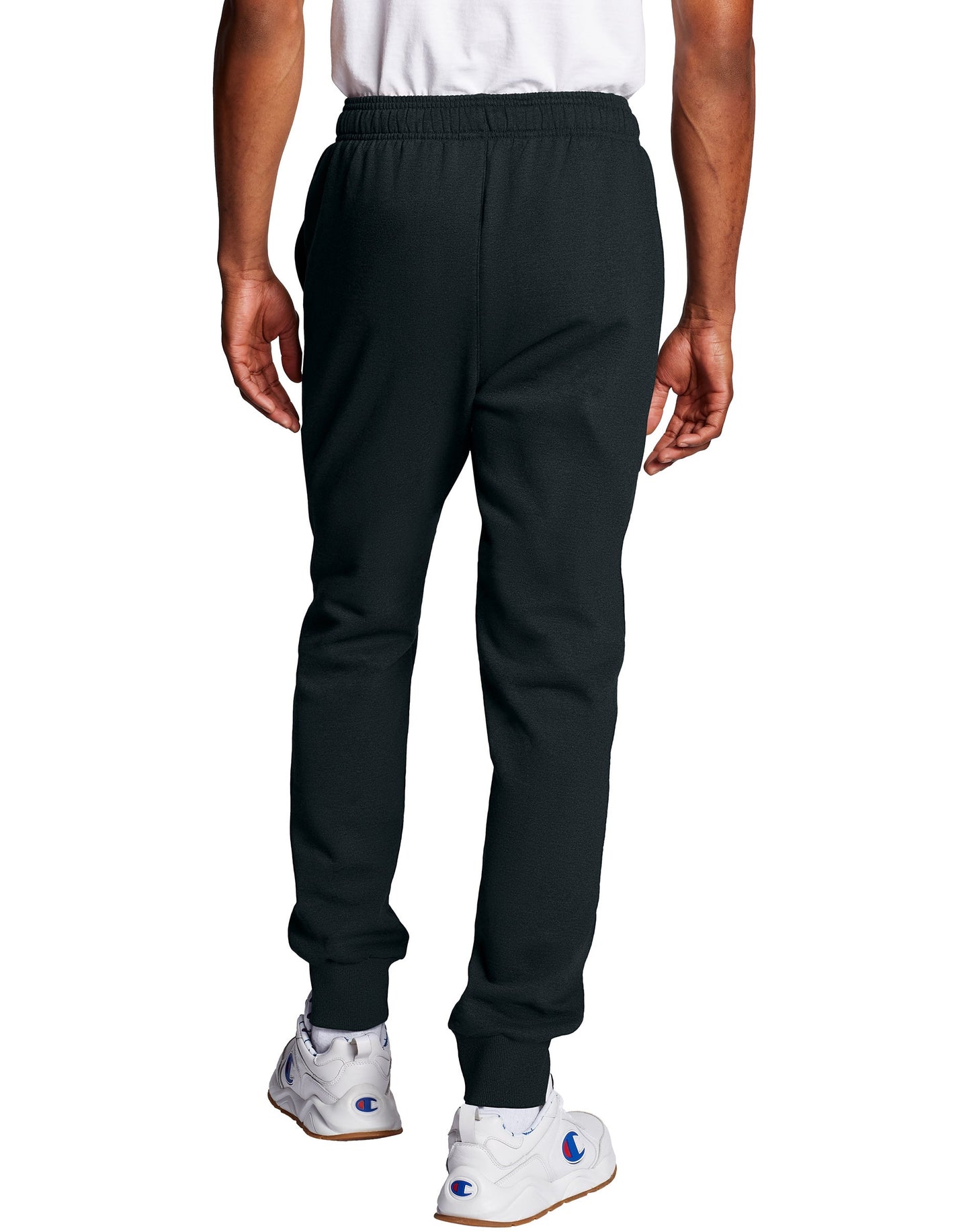 Champion Men's Powerblend Black Graphic Jogger Pants