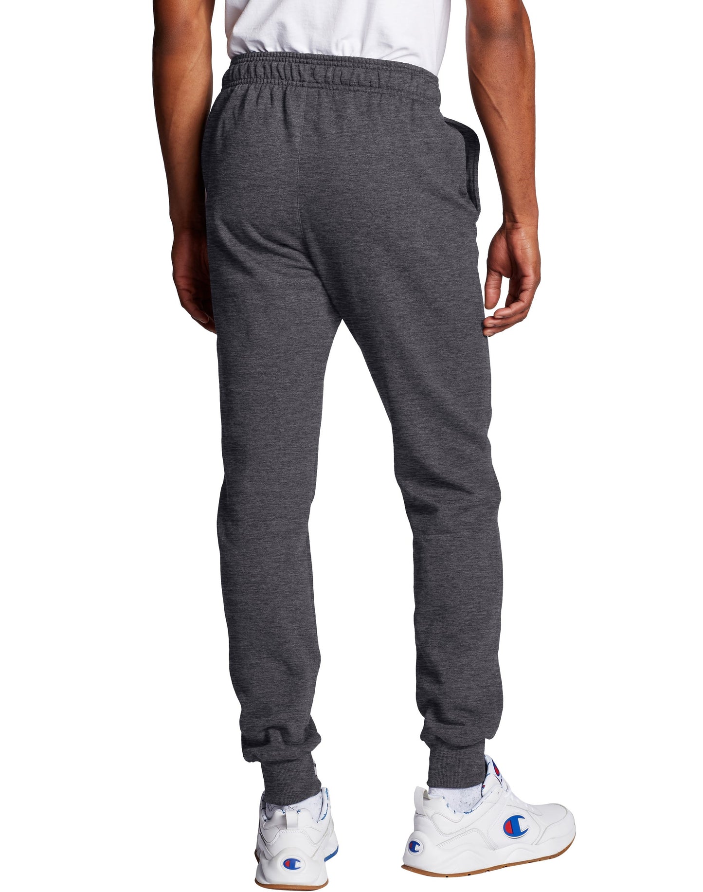 Champion Men's Powerblend Granite Heather Graphic Jogger Pants