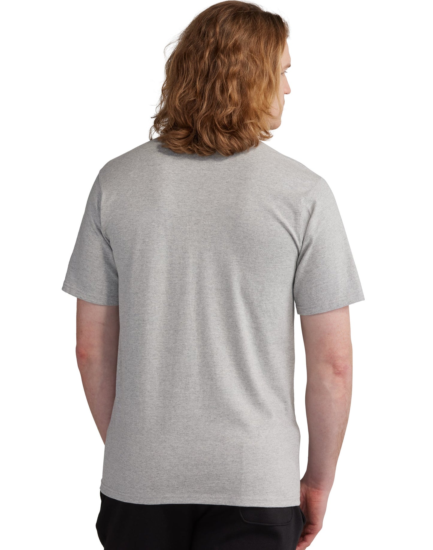 Men`s Champion Life Oxford Grey Heritage Tee Embroidered Hoodie Graphic