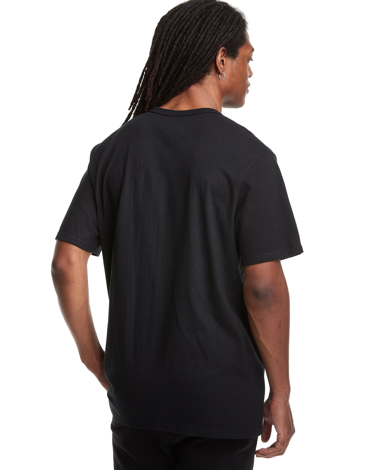 Men`s Champion Life Black Heritage Tee Offset Block Logo