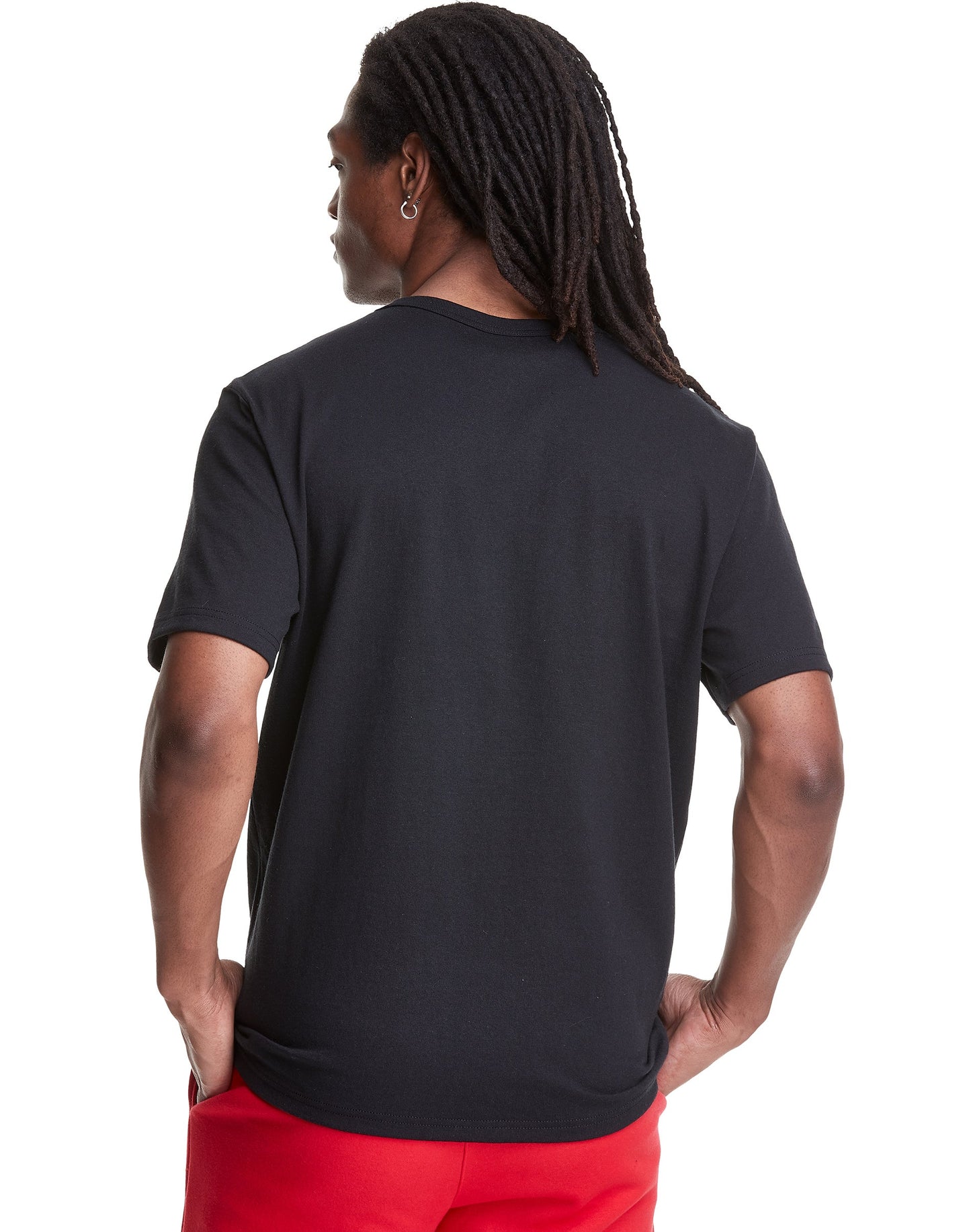 Men`s Champion Black Life Heritage Tee Script Logo