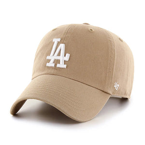 Los Angeles Dodgers Khaki `47 Brand Clean Up Dad Hat