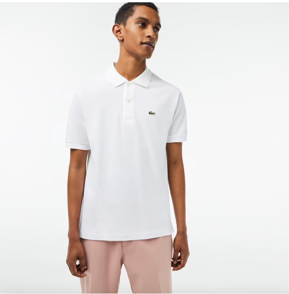 Lacoste Classic Pique Short-Sleeve Polo Shirt - White