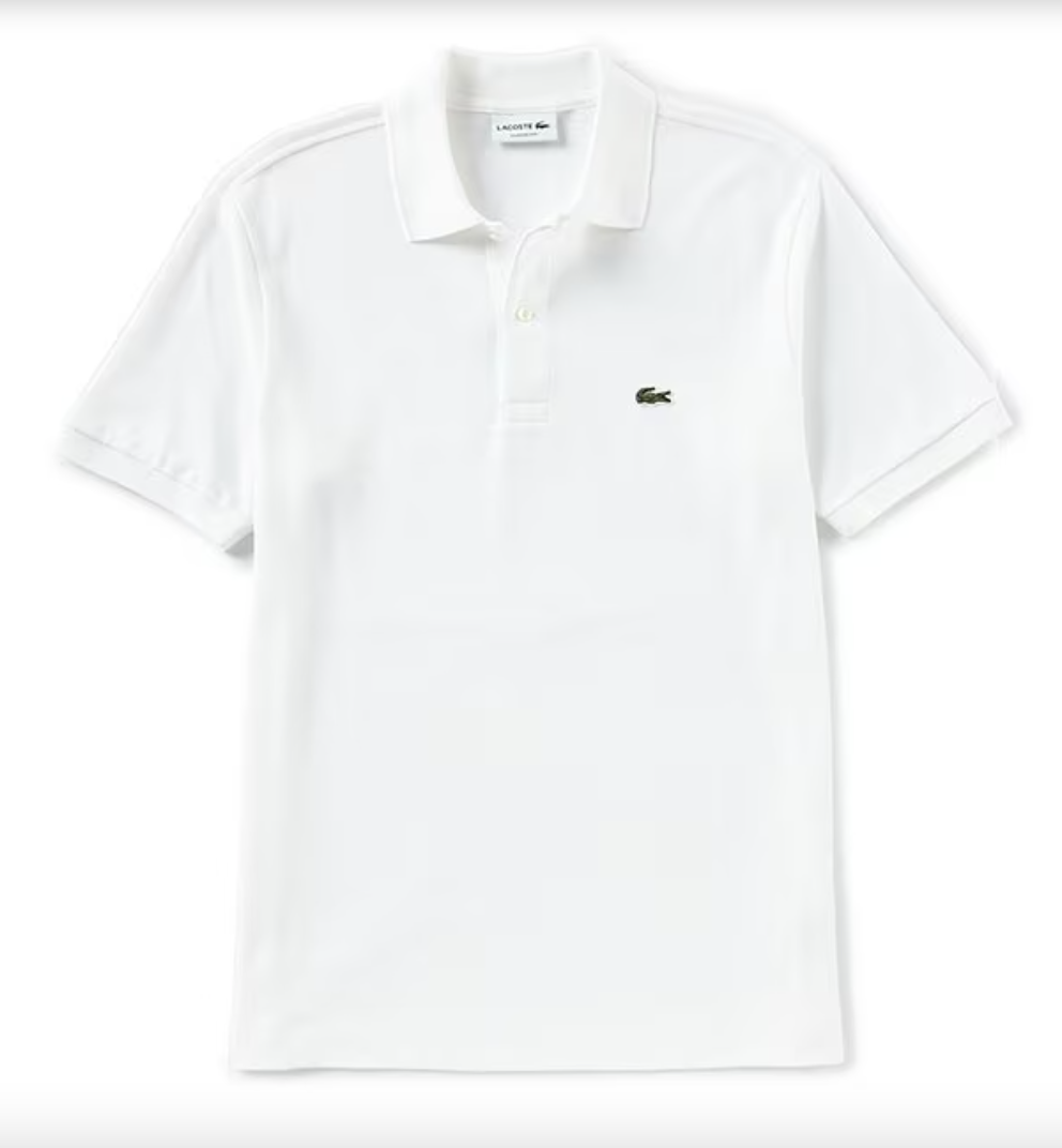 Lacoste Classic Pique Short-Sleeve Polo Shirt - White