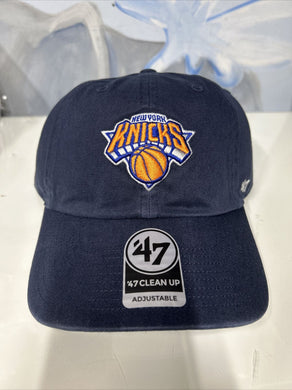 New York Knicks '47 Brand Clean Up Dad Hat Adjustable Strapback Navy