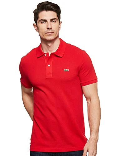 Lacoste Classic Pique Short-Sleeve Polo Shirt - Red
