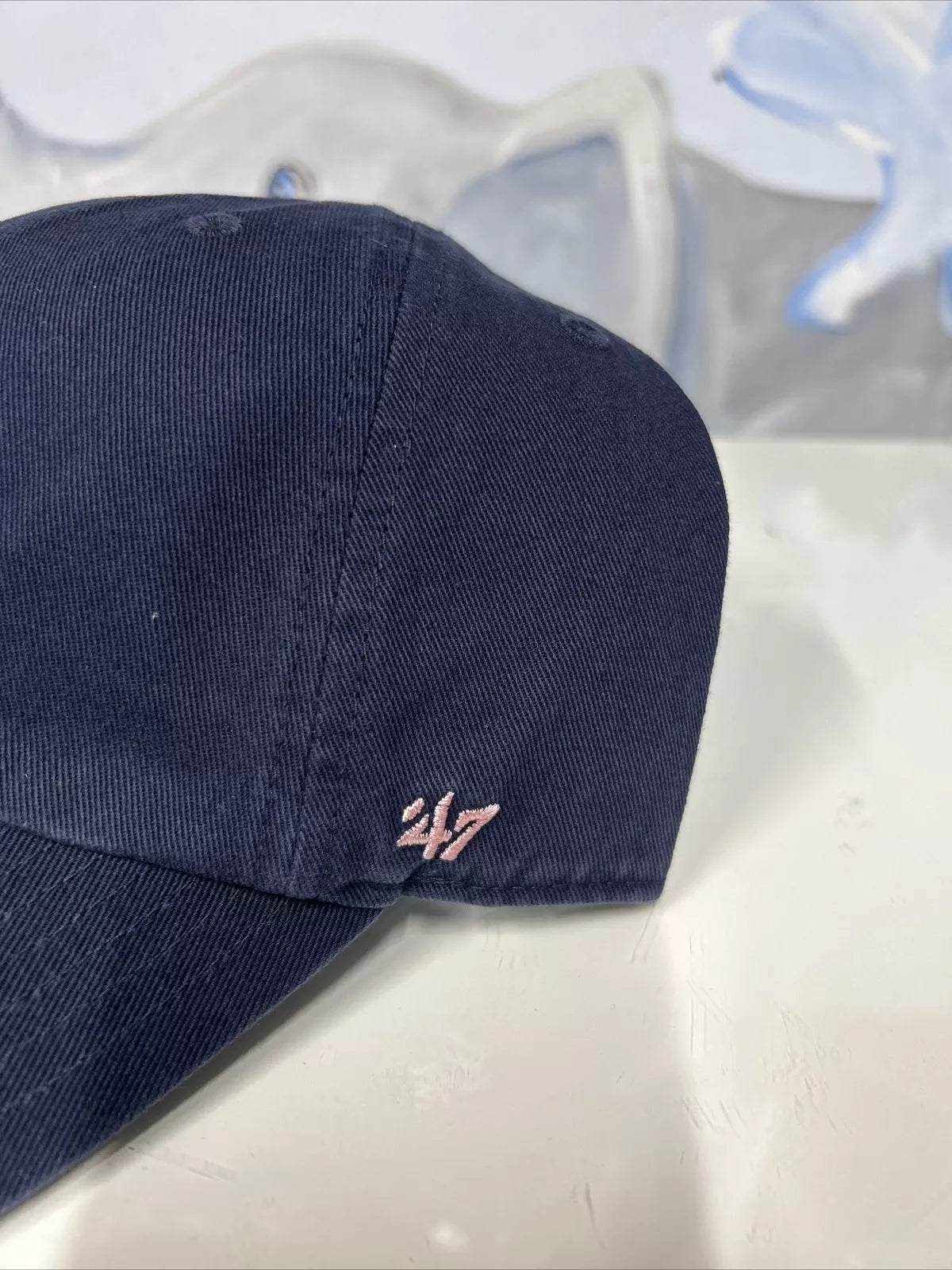 New York Mets `47 Brand Navy/Pink Clean Up Dad Hat