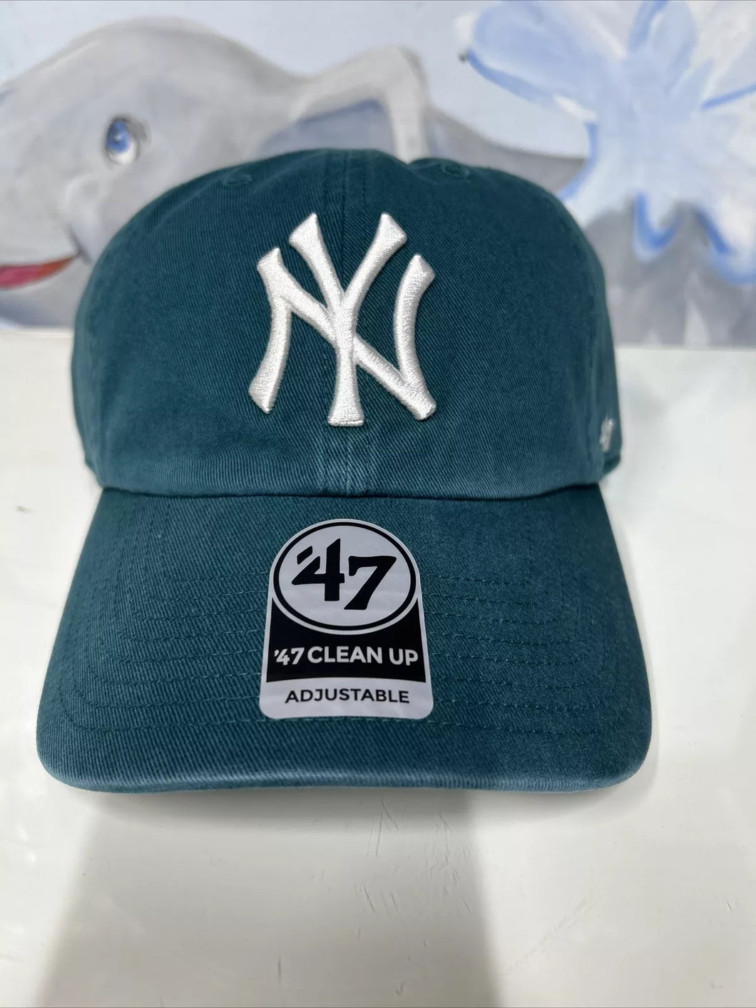 New York Yankees Pacific Green 47` Brand Clean Up Dad Hat