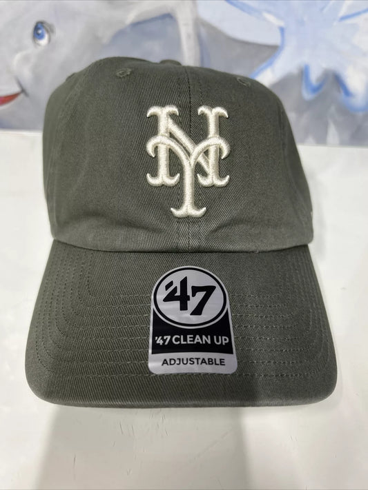 New York Mets Moss 47` Brand Clean Up Dad Hat