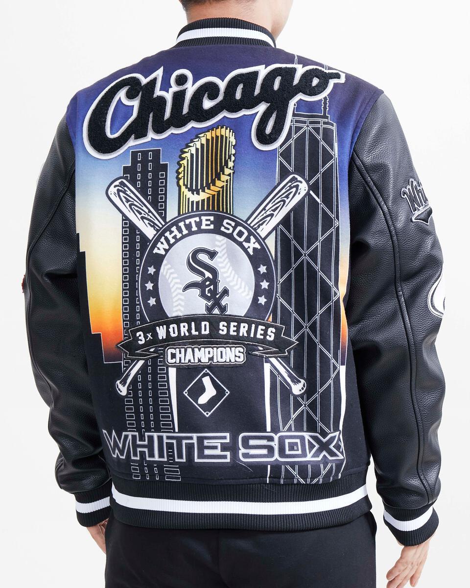 Pro Standard Chicago White Sox Remix Varsity Jacket (Black) M