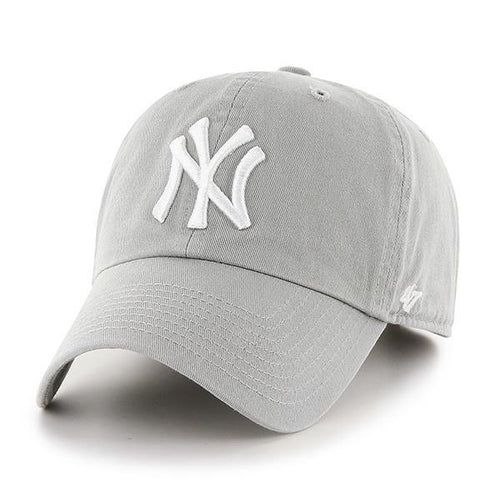 '47 Brand New York Yankees Clean Up Hat Cap Light Grey/White - City Limit NY