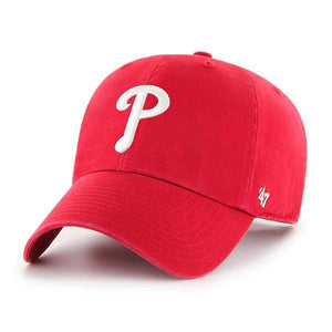 MLB Philadelphia Phillies '47 Clean Up Adjustable Hat, Red, One Size - City Limit NY