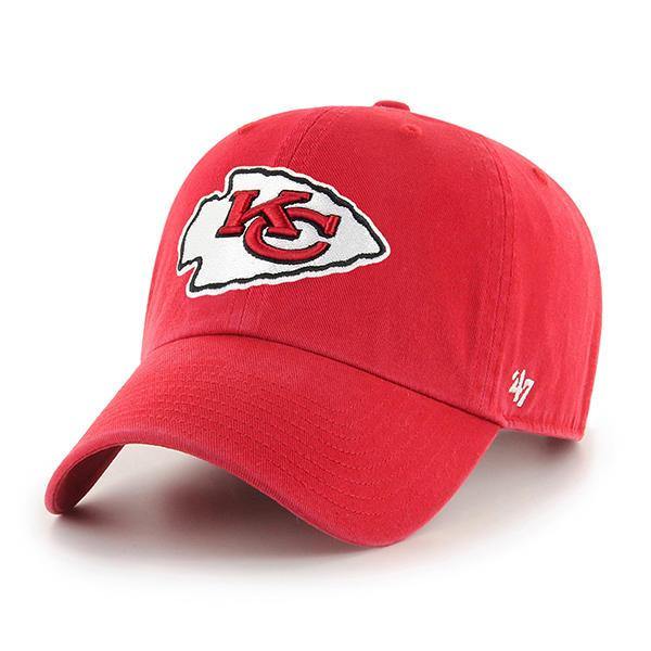 '47 Brand Kansas City Chiefs Clean Up Adjustable Hat - Red - City Limit NY