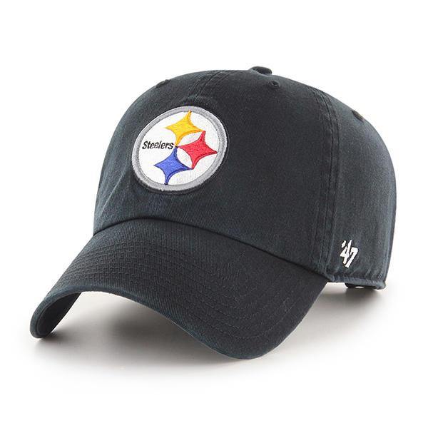 Pittsburgh Steelers Clean Up Black 47 Brand Adjustable Hat - City Limit NY