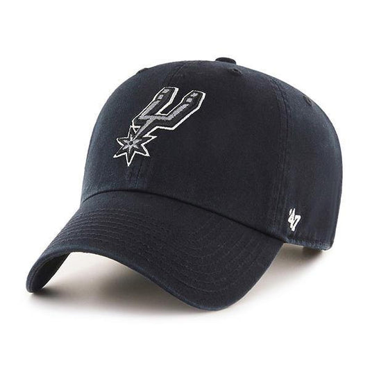 47 Brand San Antonio Spurs NBA Clean Up Strapback Baseball Cap Dad Hat - City Limit NY