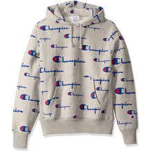 Load image into Gallery viewer, Mens Champion Grey Reverse Weave Pullover Hoodie &quot;All Over Print&quot;
