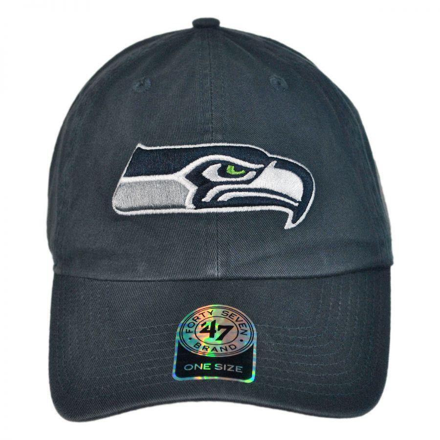 Seattle Seahawks NFL Clean Up Strapback Baseball Cap Dad Hat - City Limit NY