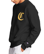 Load image into Gallery viewer, Champion Men&#39;s Life® Men&#39;s Reverse Weave® Crew, Old English Lettering Black - City Limit NY