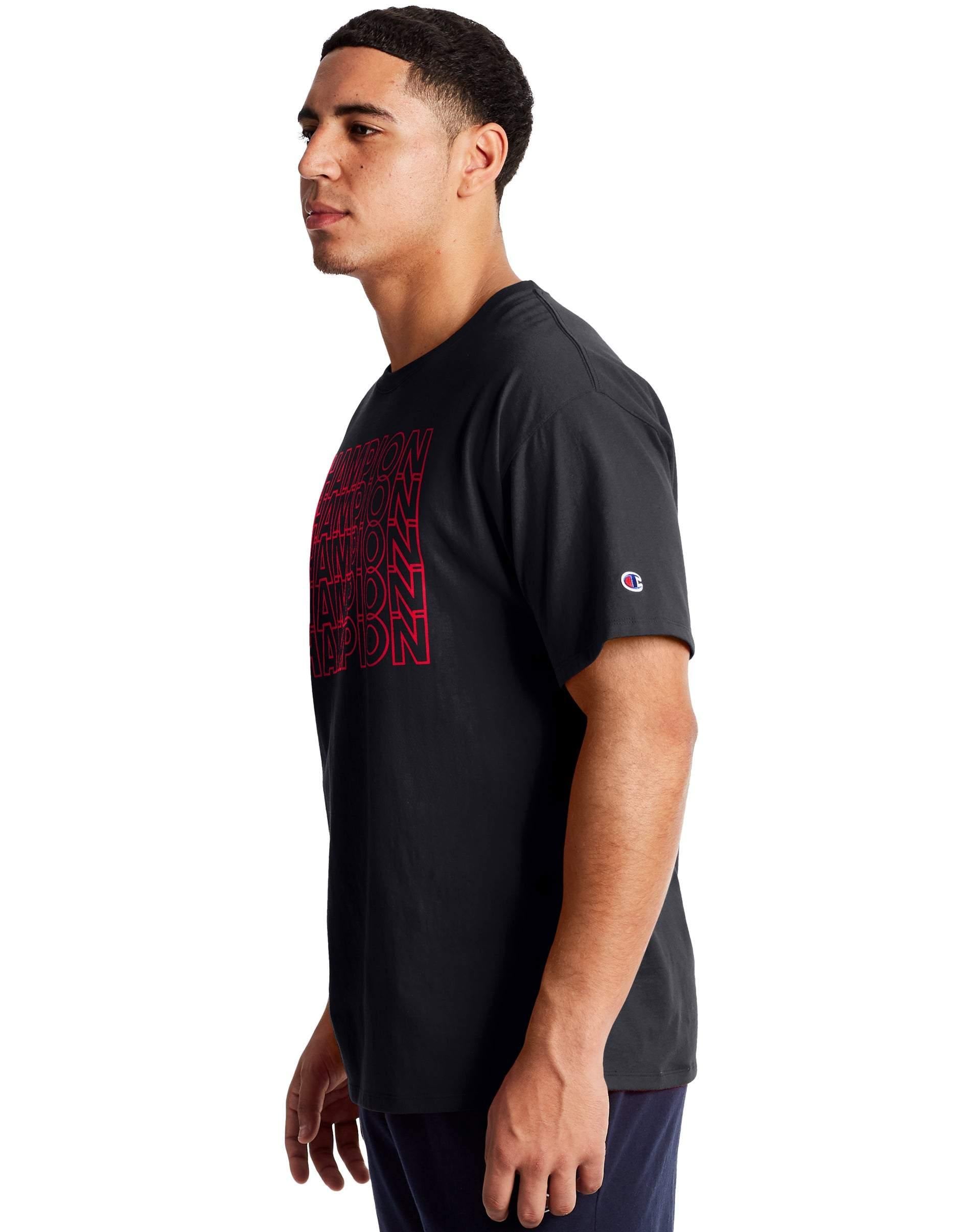 Champion Classic Jersey Tee, Repeating Block Logo - City Limit NY