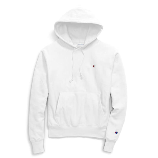 Men's Champion REVERSE Weave Pullover Hoodie White