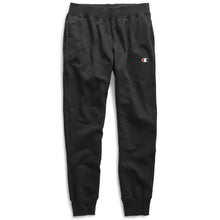 Load image into Gallery viewer, Champion LIFE Men&#39;s Black Reverse Weave Joggers with C Logo