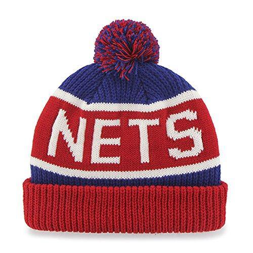 Nets '47 Brand Calgary Cuff Beanie Hat POM POM - NBA Cuffed Knit Cap - City Limit NY