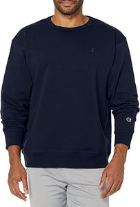 Champion Sweatshirt Navy Fleece Men's Crewneck Powerblend Sweats Pullover Authentic