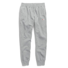 Load image into Gallery viewer, Champion LIFE Men&#39;s Oxford Grey Reverse Weave Joggers with C Logo