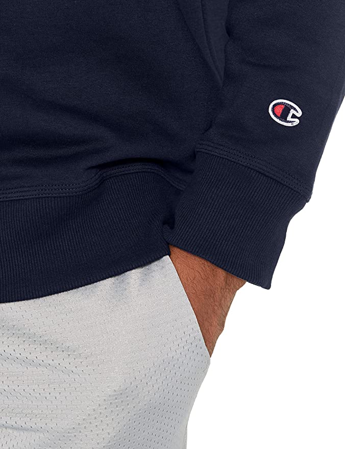 Champion Sweatshirt Navy Fleece Men's Crewneck Powerblend Sweats Pullover Authentic