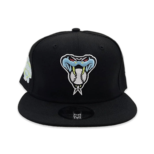 Black Arizona Diamondbacks Gray Bottom 2001 World Series Side Patch Color Pack New Era 9Fifty Snapback