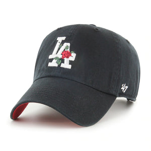 `47 Brand Los Angeles Dodgers Thorn Clean Up Dad Hat Black