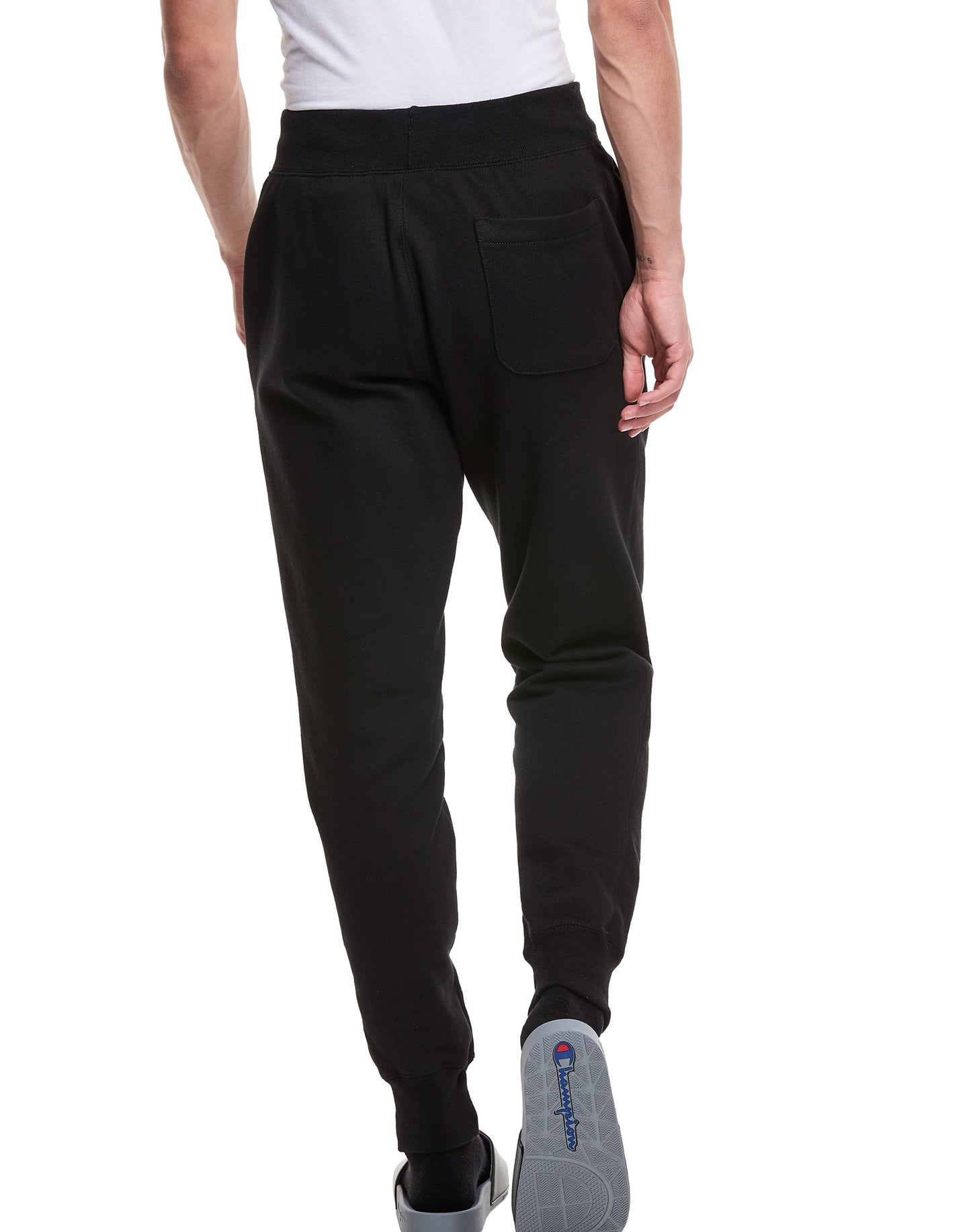 Champion Black Reverse Weave Joggers, Dip-Dye Logo