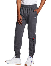 Load image into Gallery viewer, Champion Men&#39;s Powerblend Granite Heather Graphic Jogger Pants