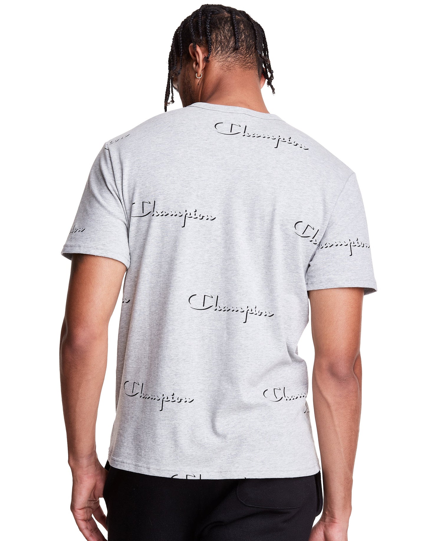 Men`s Champion Life Oxford Grey Heritage Print Tee