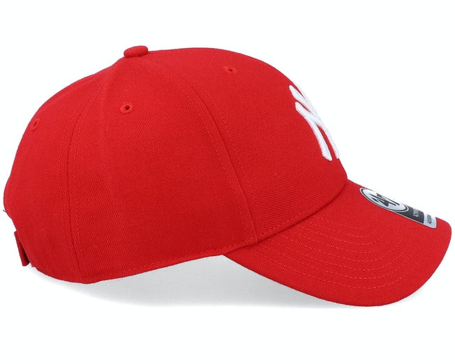 NWT 47 Brand Snapback New York Yankees No Shot Captain Snapback Hat Cap  OSFA Red