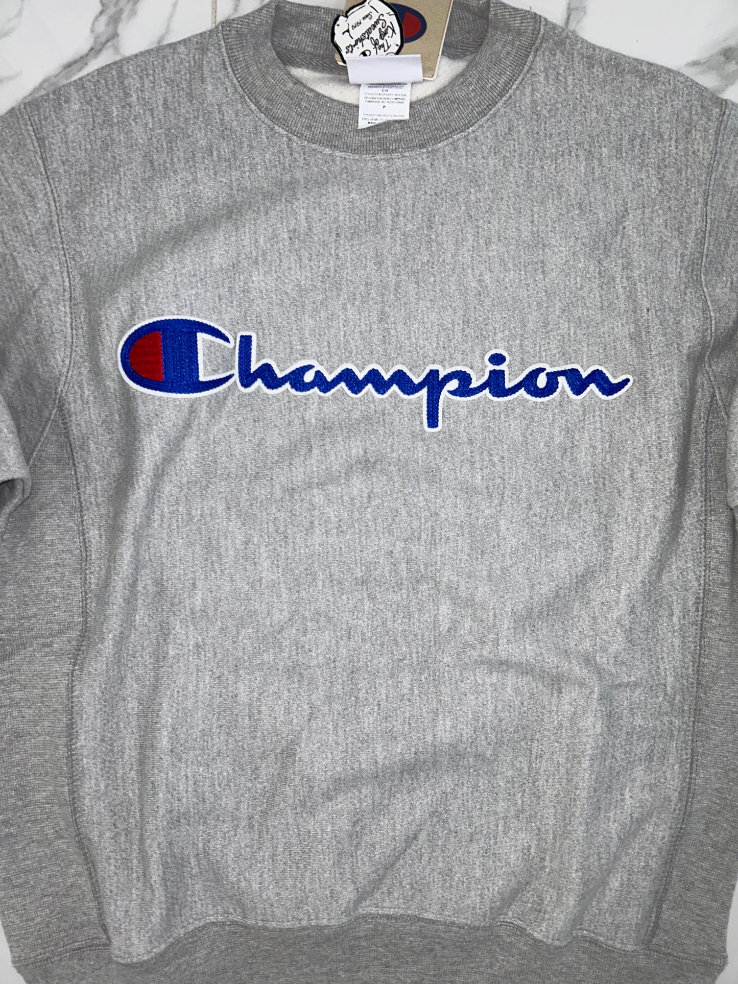 Mens Champion Reverse Weave Pullover Sweatshirt -Grey Champion