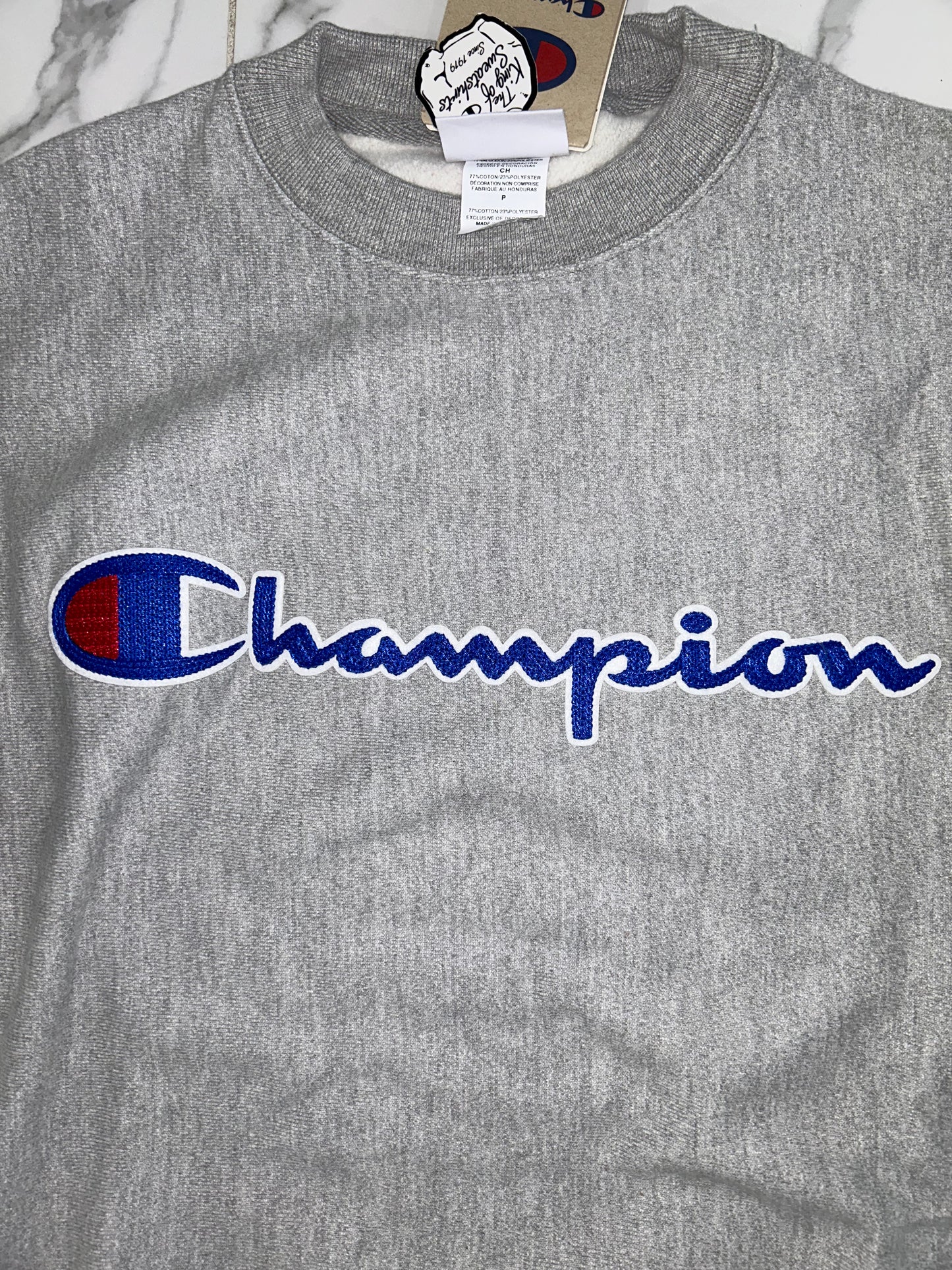 Mens Champion Reverse Weave Pullover Sweatshirt -Grey Champion