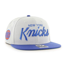 Load image into Gallery viewer, New York Knicks Crosstown Script Two Tone &#39;47 Captain