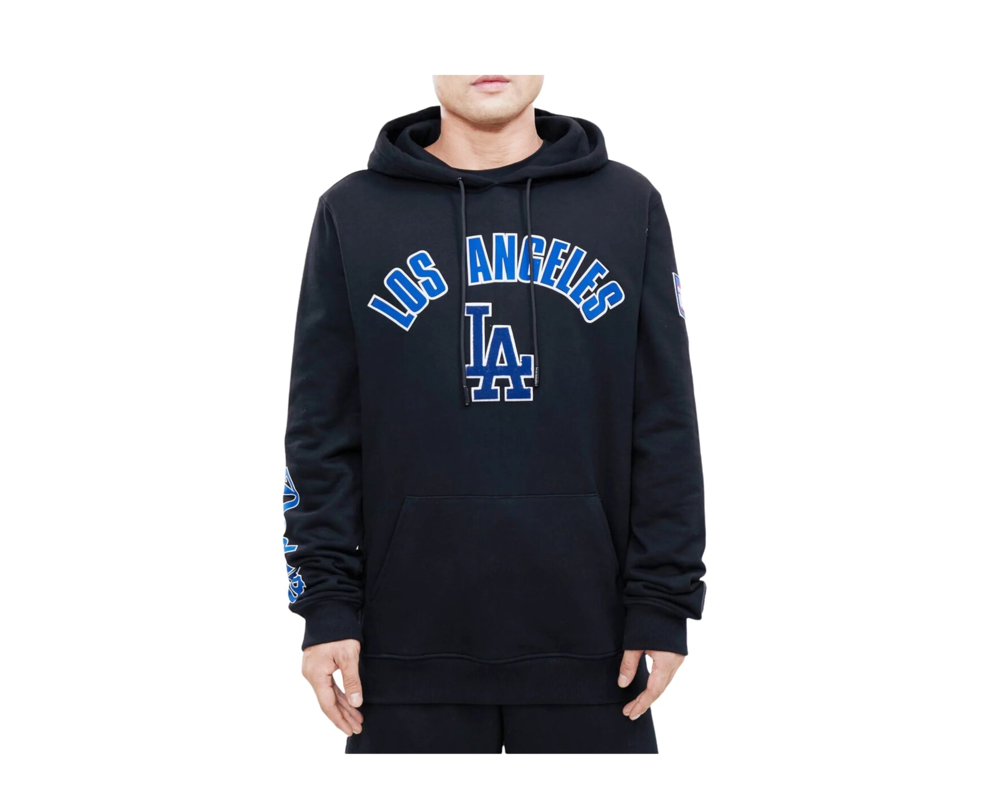 Men's Pro Standard White Los Angeles Dodgers Logo Pullover Hoodie