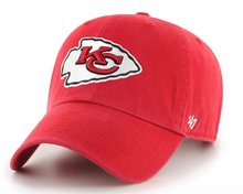 Load image into Gallery viewer, &#39;47 Brand Kansas City Chiefs Clean Up Hat - Red