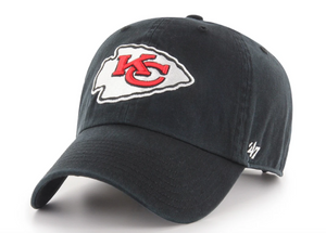 '47 Brand Kansas City Chiefs Clean Up Hat-Black