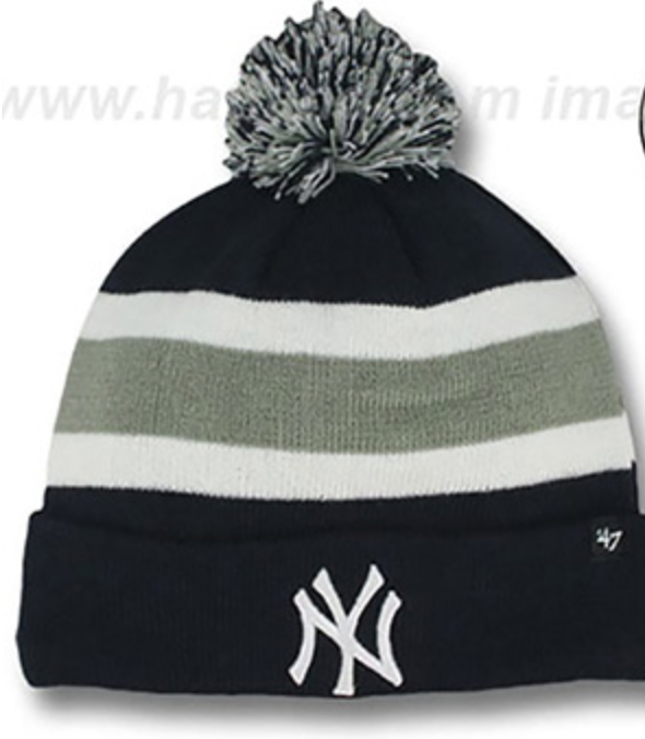 `47 NY Yankees Black/Grey Breakaway Cuff Knit