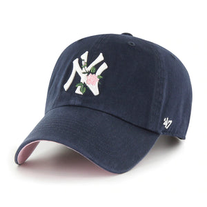 `47 Brand New York Yankees Thorn Clean Up Dad Hat Navy/White